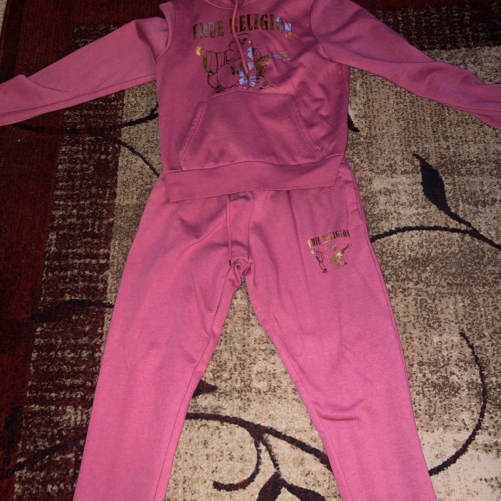 True Religion Rose Hoodie and Joggers Set